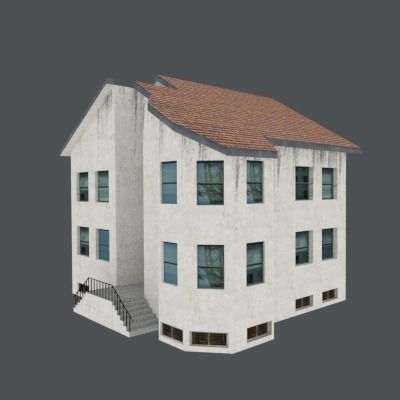 building collection vol2 Low-poly 3D model_3