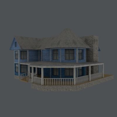 building collection vol2 Low-poly 3D model_9