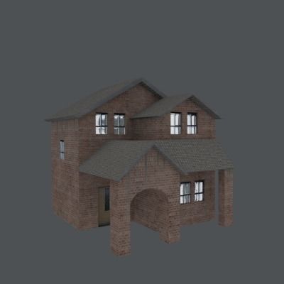 building collection vol2 Low-poly 3D model_6