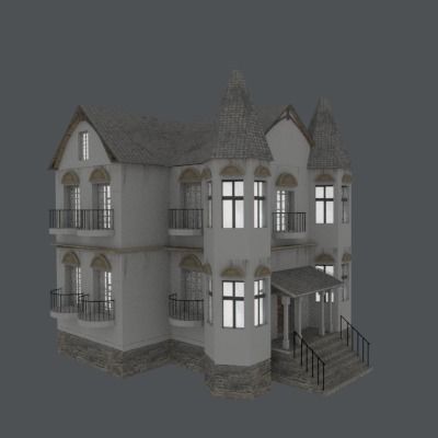 building collection vol2 Low-poly 3D model_5
