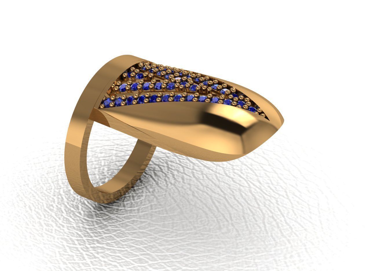 Classical diamond rings 3D print model_17