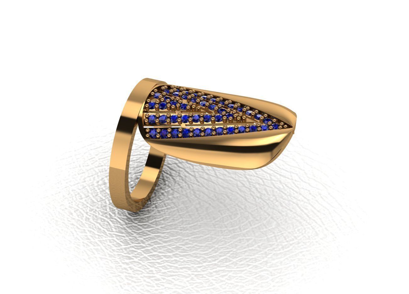 Classical diamond rings 3D print model_20