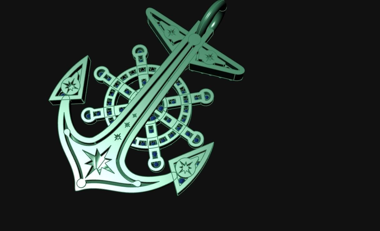 pendant anchor 3D model_2