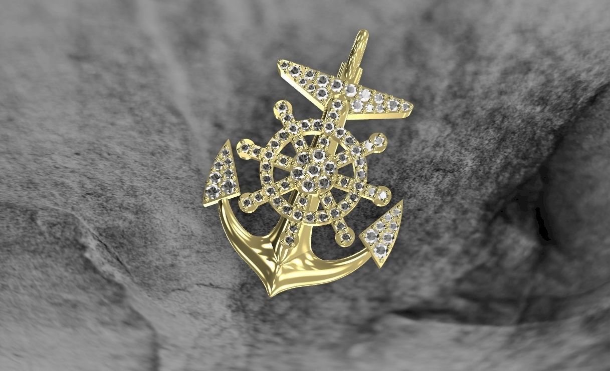 pendant anchor 3D model_6