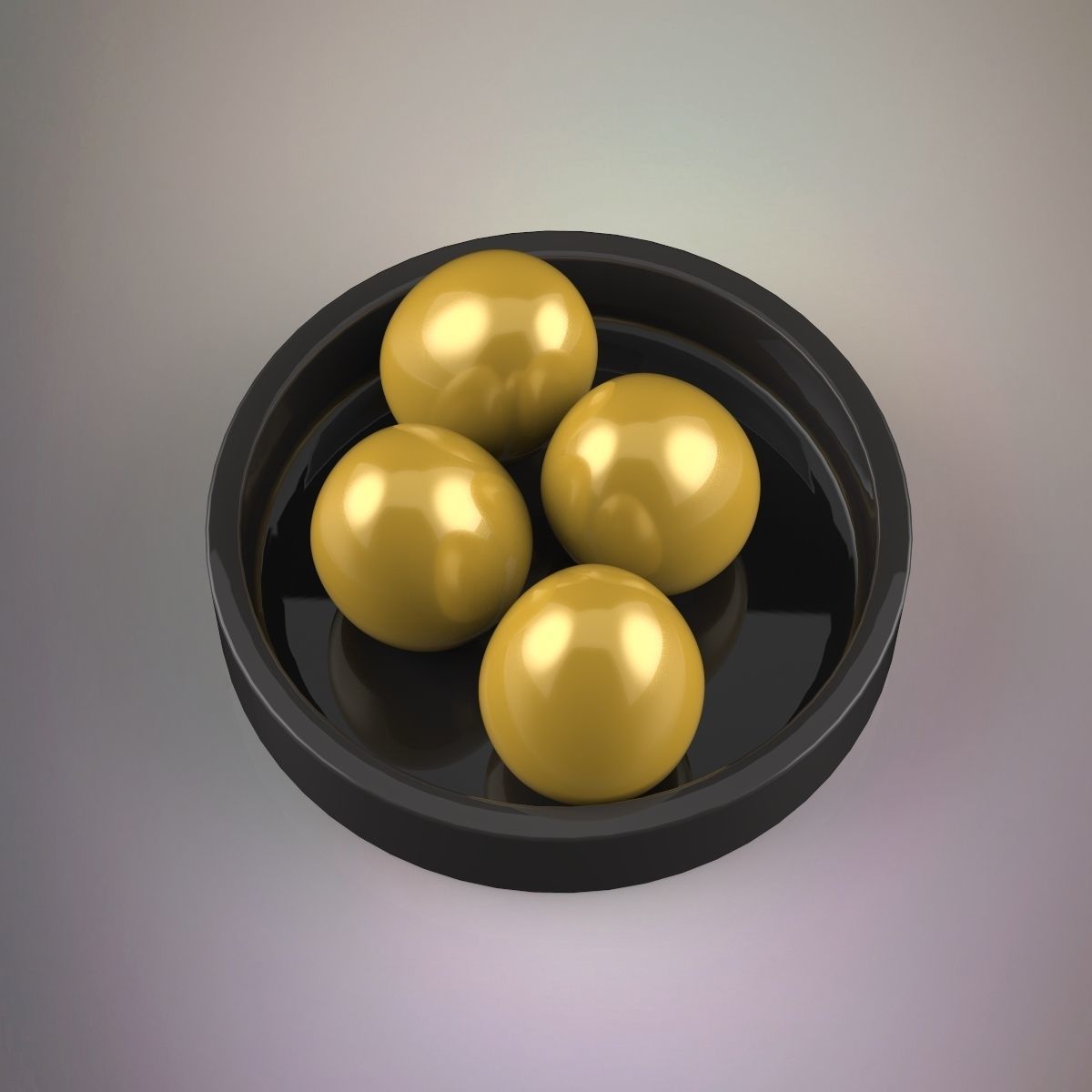 Golden eggs 3D model_2