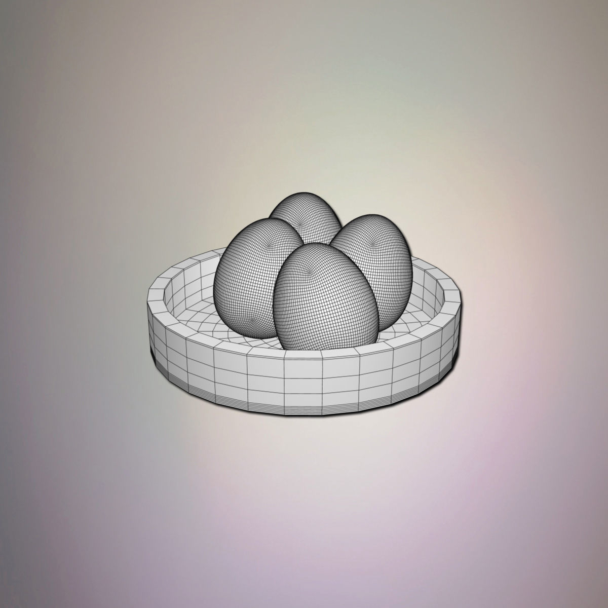 Golden eggs 3D model_5