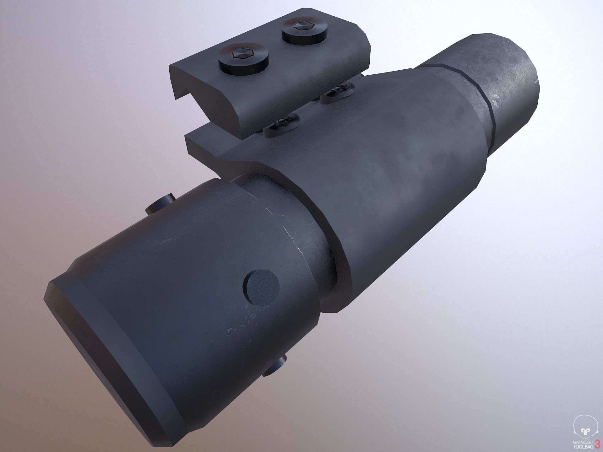 3D model Laser Sight Light Attachment PBR 4K