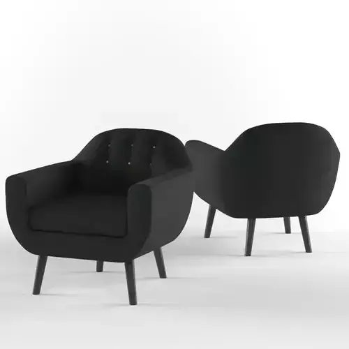 Classic armchair with rainbow buttons by Made