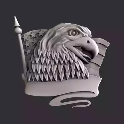 3d STL models for CNC router eagle