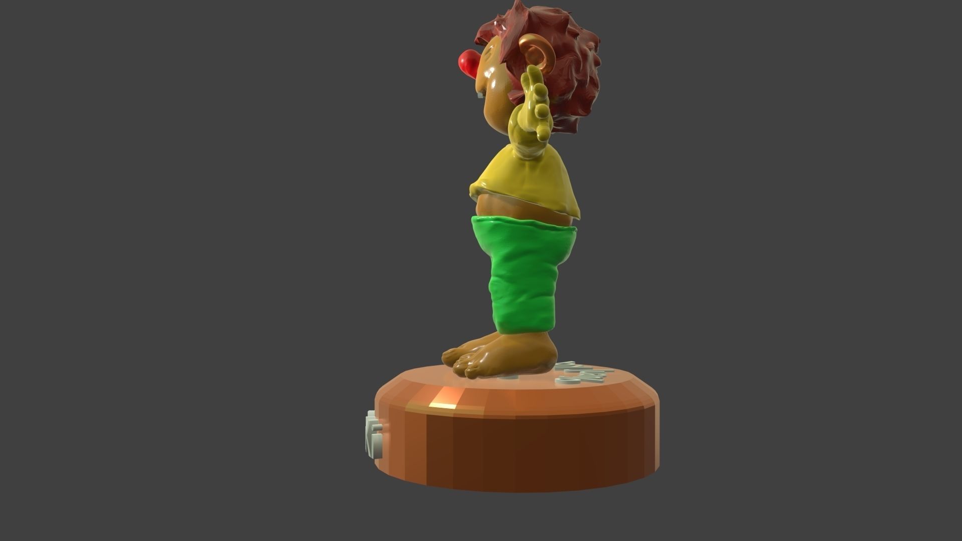 Pumuki figurine with name pamuki 3D print model_1
