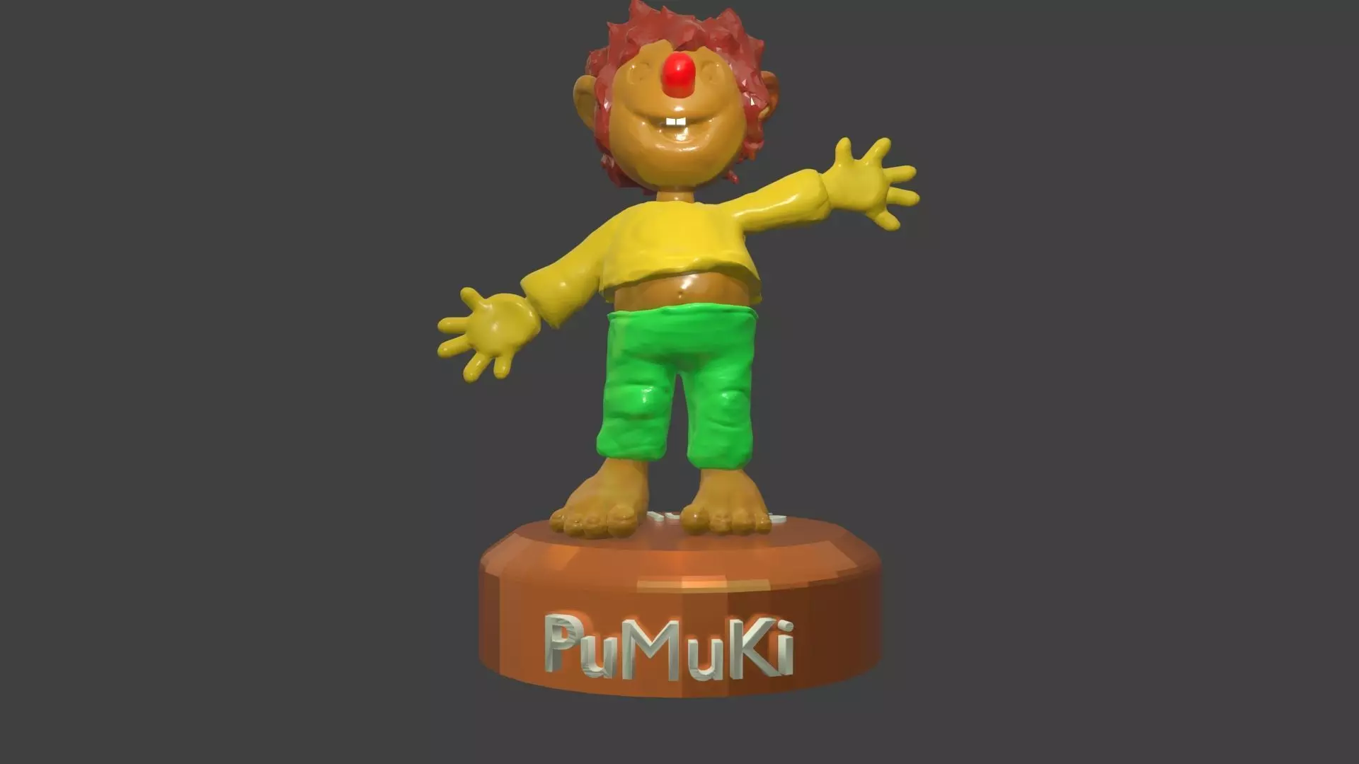 Pumuki figurine with name pamuki 3D print model_0