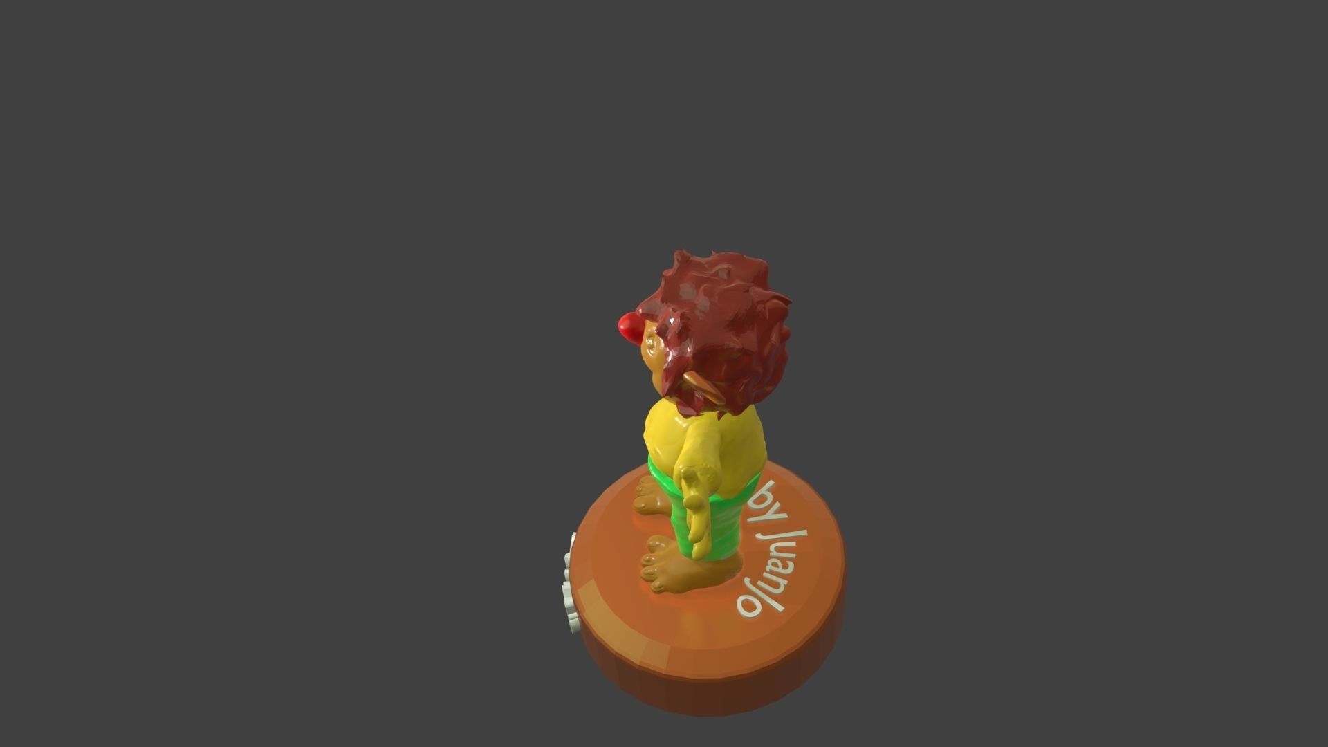 Pumuki figurine with name pamuki 3D print model_3