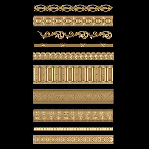Decorative Moldings Set 05 3D print model