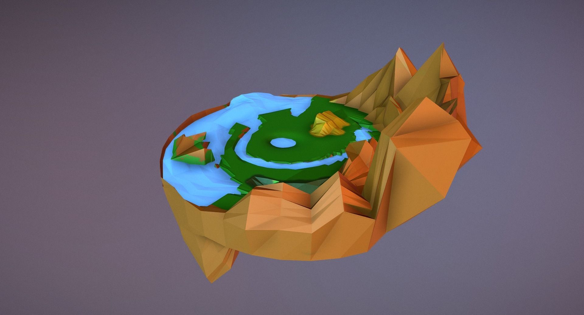 viewer simple Low-poly 3D model_1