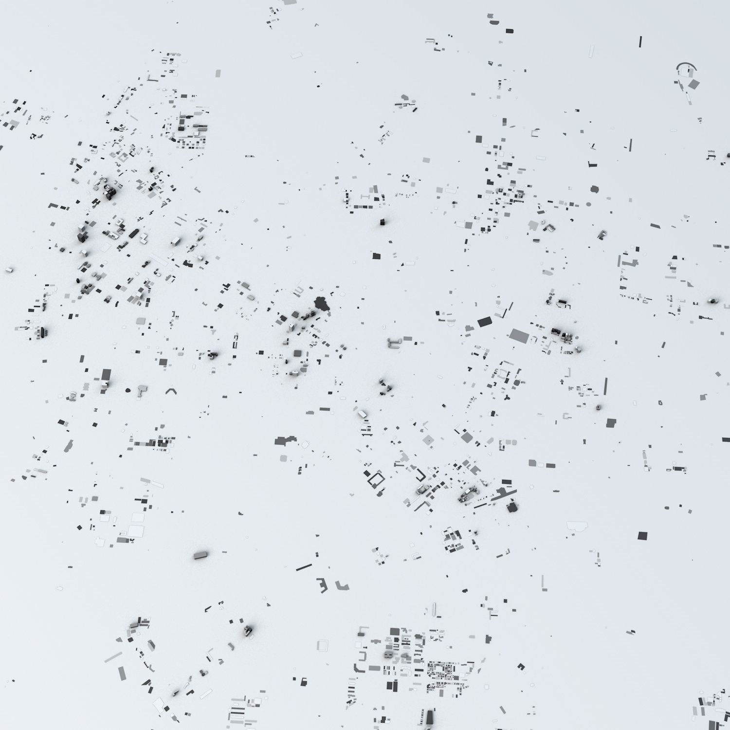 Taichung City Streets and Buildings 3D model_3