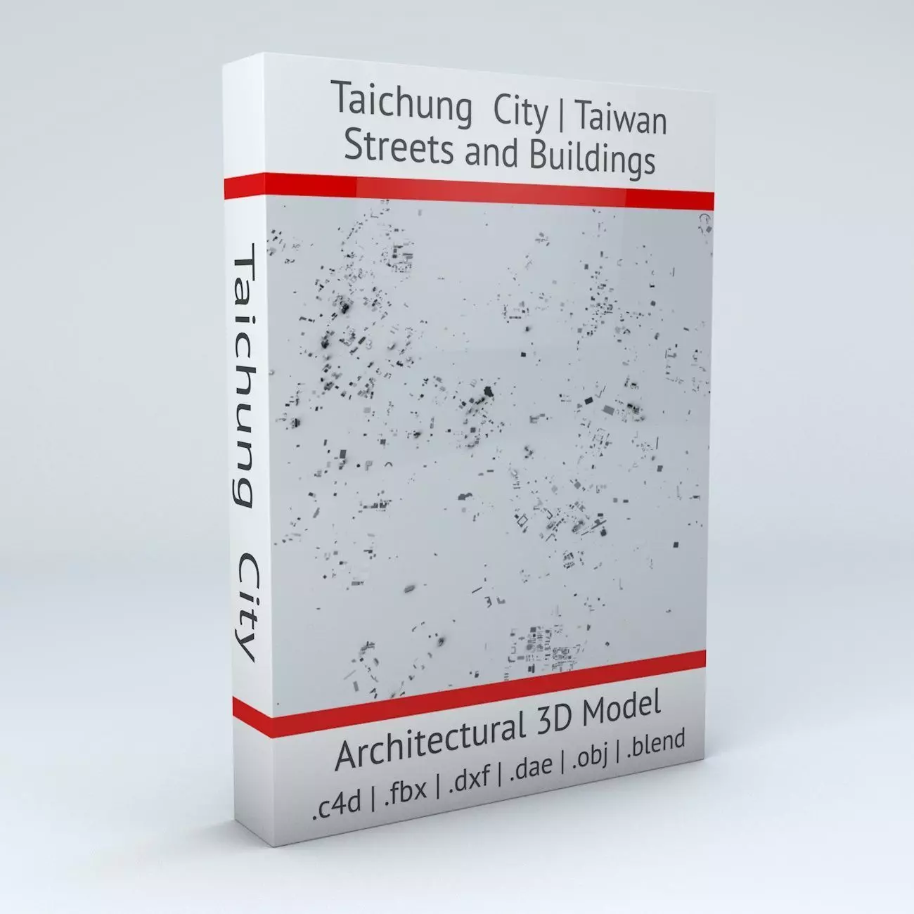 Taichung City Streets and Buildings 3D model_0