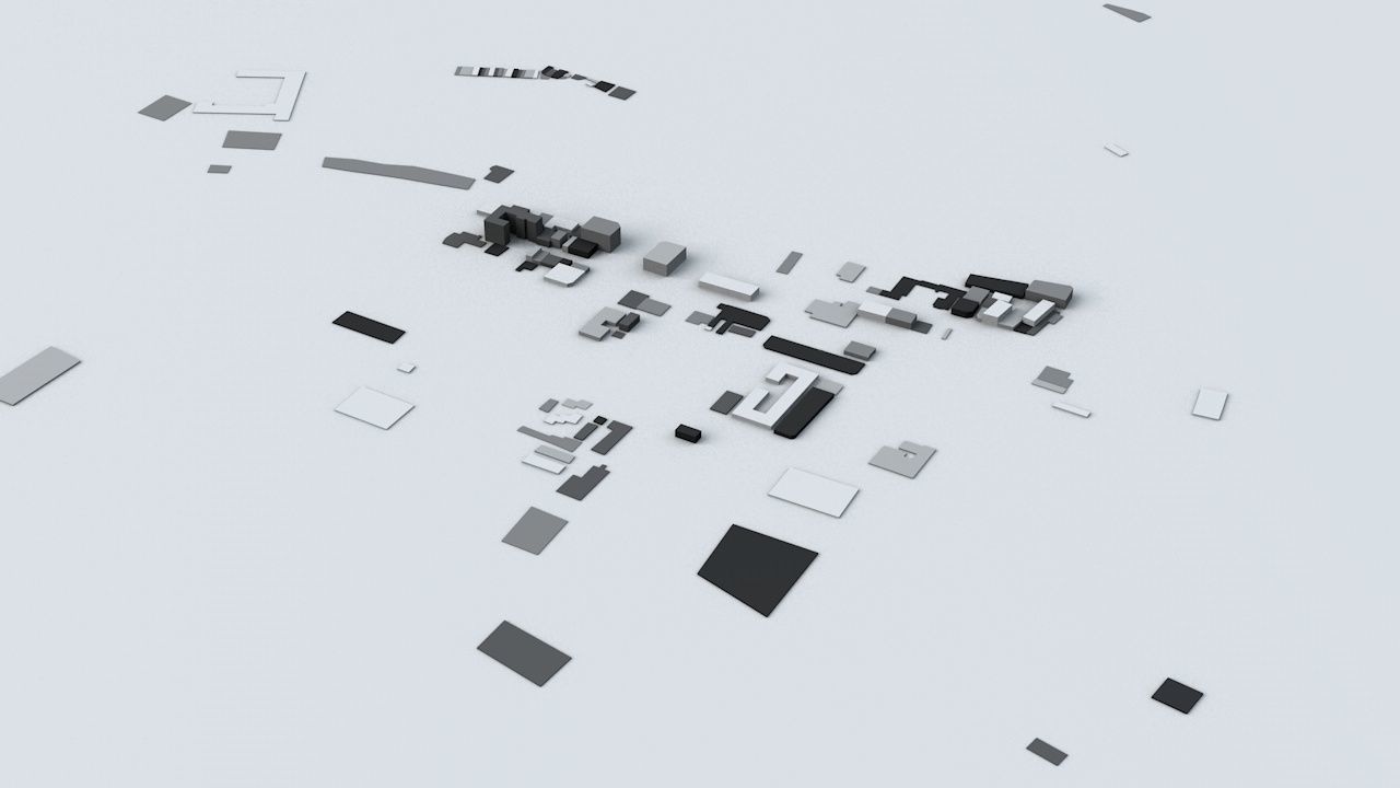 Taichung City Streets and Buildings 3D model_9