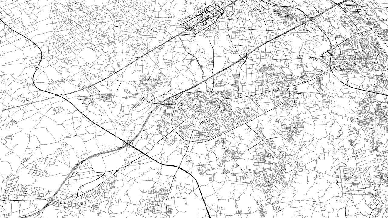 Taoyuan City Road Network and Streets 3D model_13
