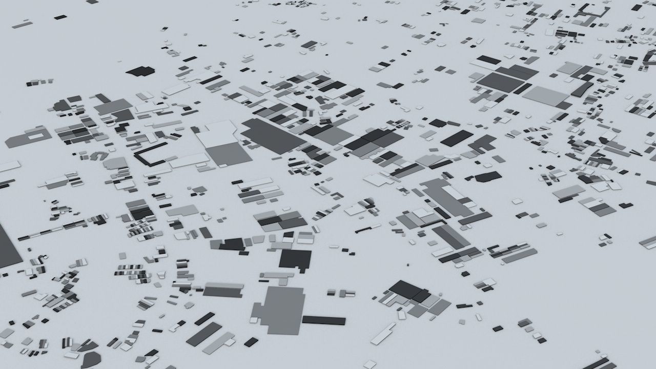 Taoyuan City Streets and Buildings 3D model_7