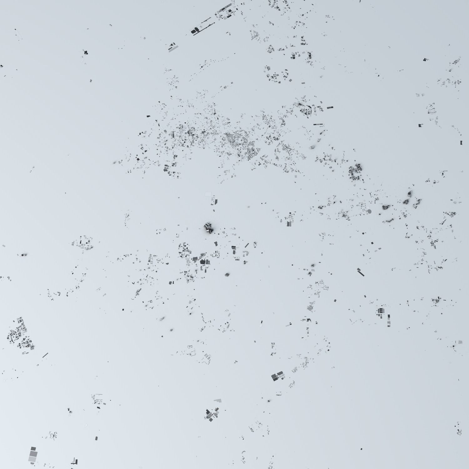 Taoyuan City Streets and Buildings 3D model_3