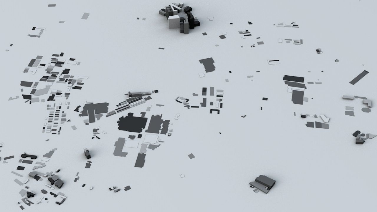 Taoyuan City Streets and Buildings 3D model_6