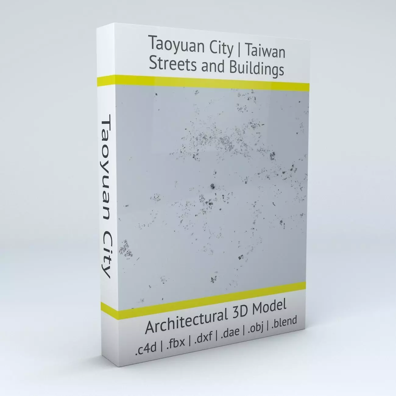 Taoyuan City Streets and Buildings 3D model_0