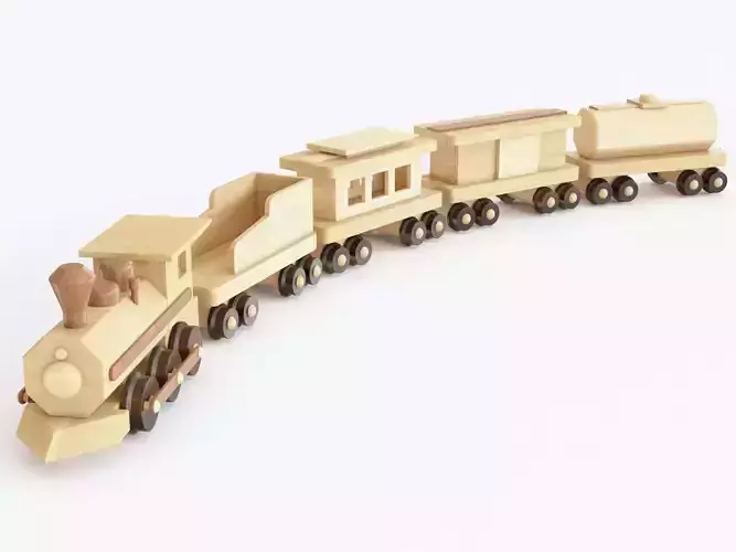 Wooden toy train 07