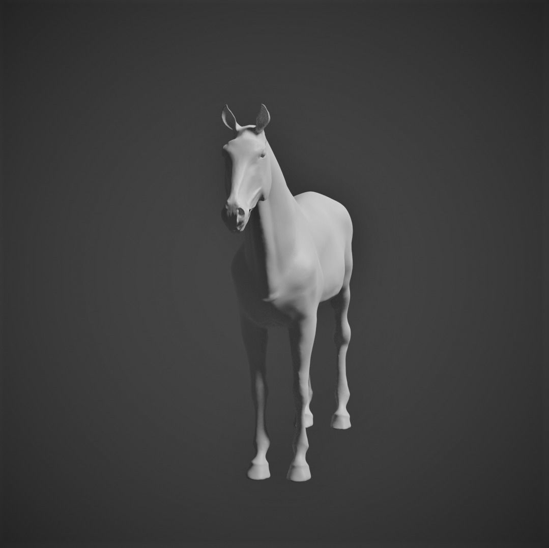 High-Poly Horse 3D model_1