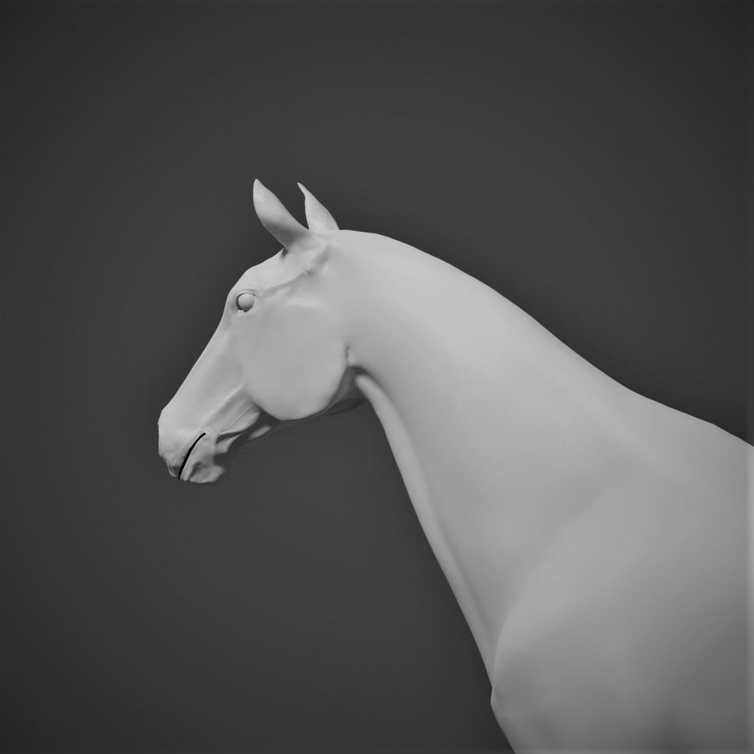 High-Poly Horse 3D model_2