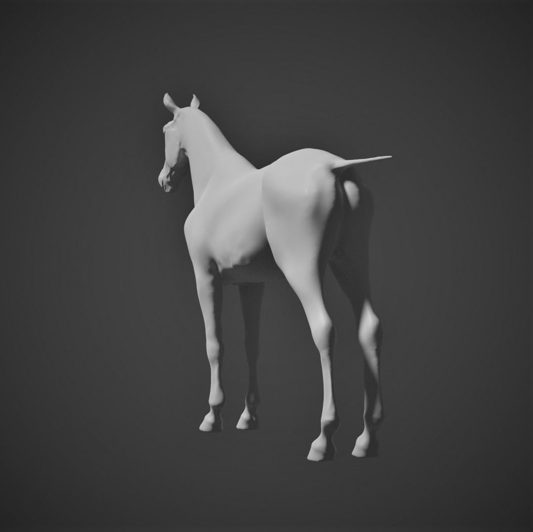 High-Poly Horse 3D model_3