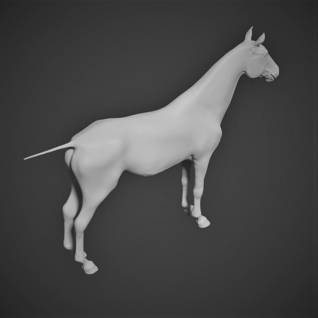 High-Poly Horse 3D model_4