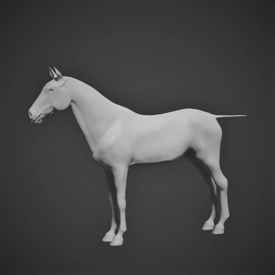 High-Poly Horse 3D model_0