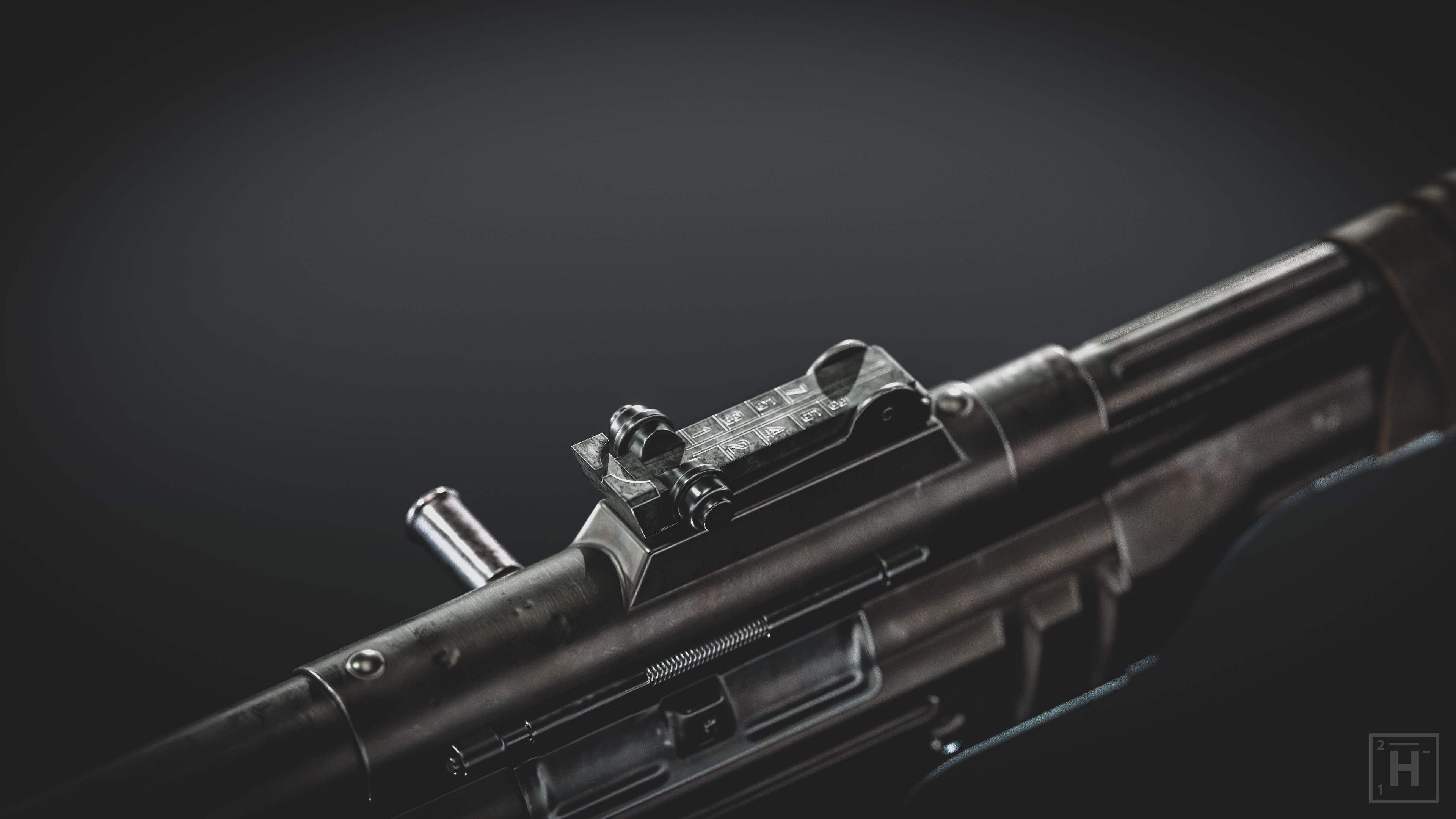 StG-44 ak - rifle Low-poly 3D model_7