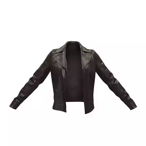 Woman Leather Jacket in dark brown color 