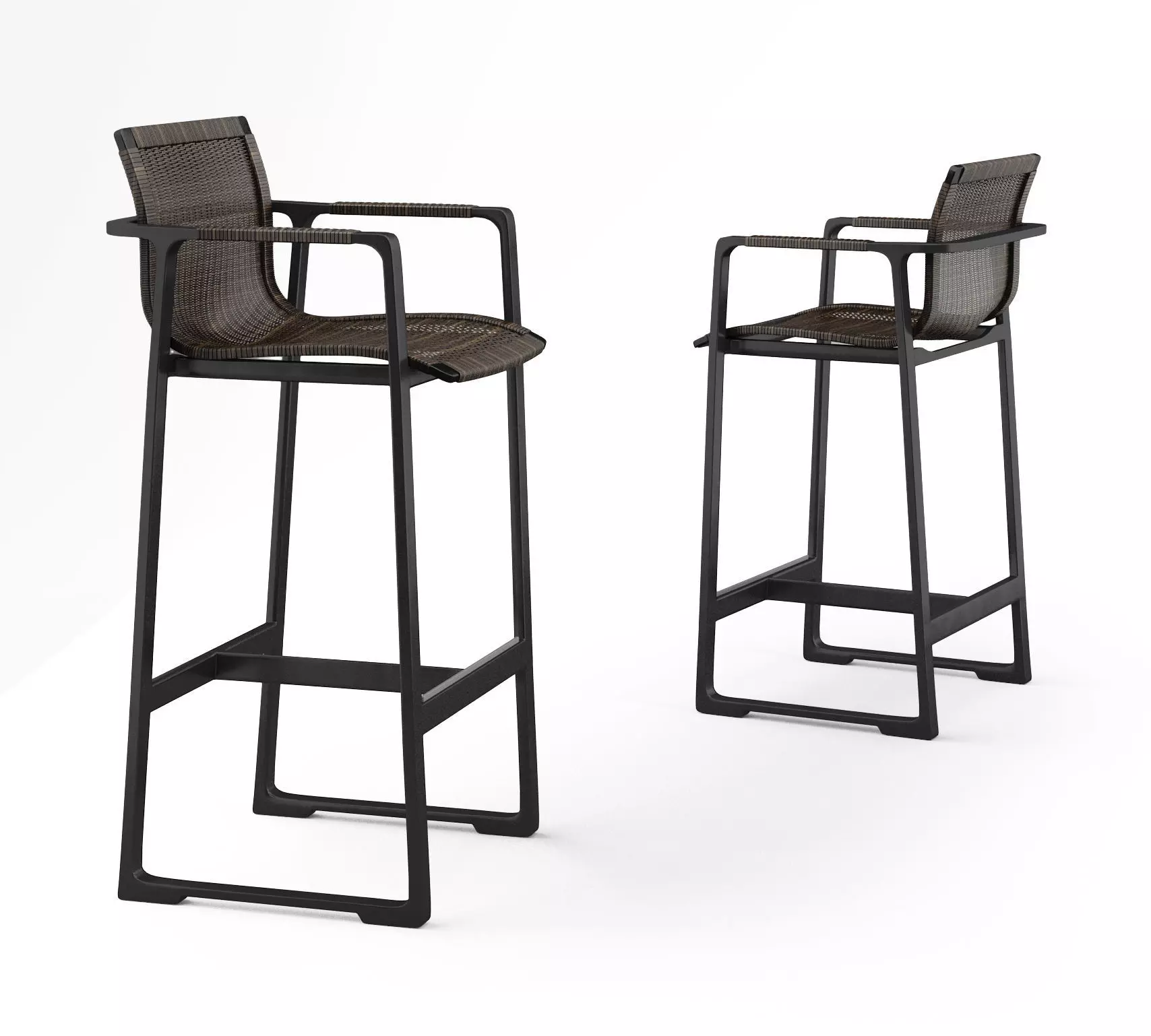 Holly Hunt Keel Bar stool and counter stool 3D model_0