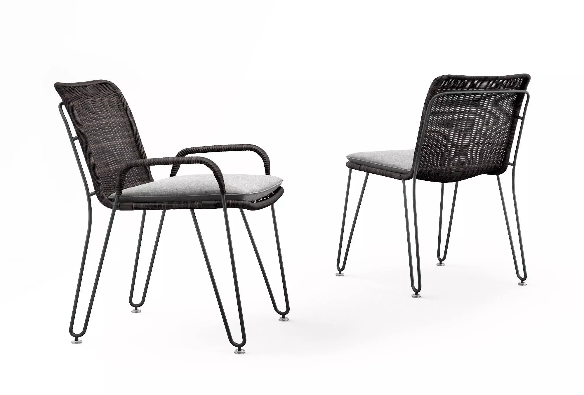 Holly Hunt Pelican dining chair and side chair 3D model