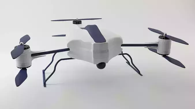 drone with propellers