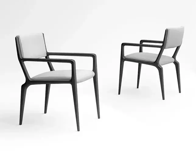Holly Hunt Brava dining armchair 3D model