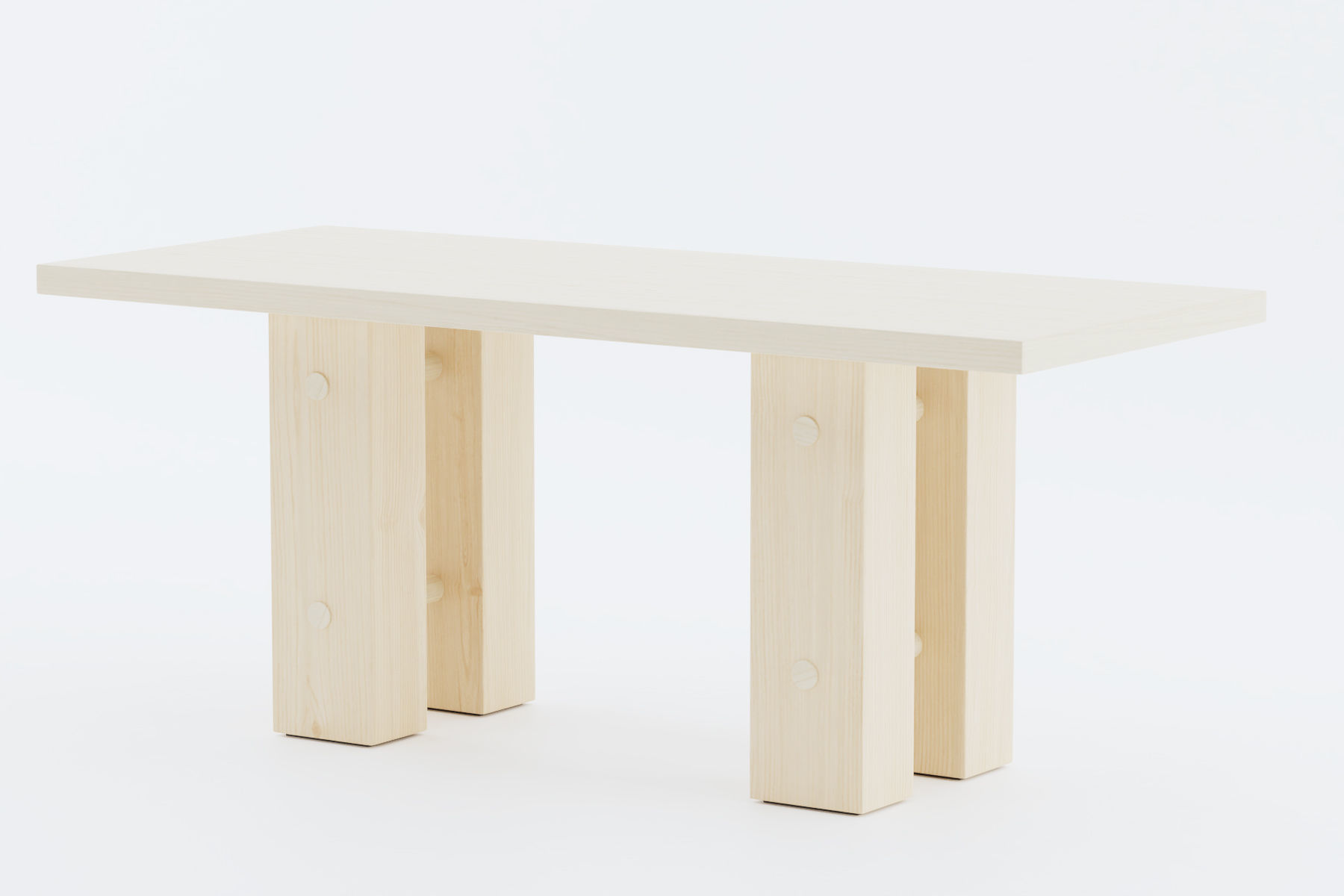 Minimalist Dining Set 3D model_3