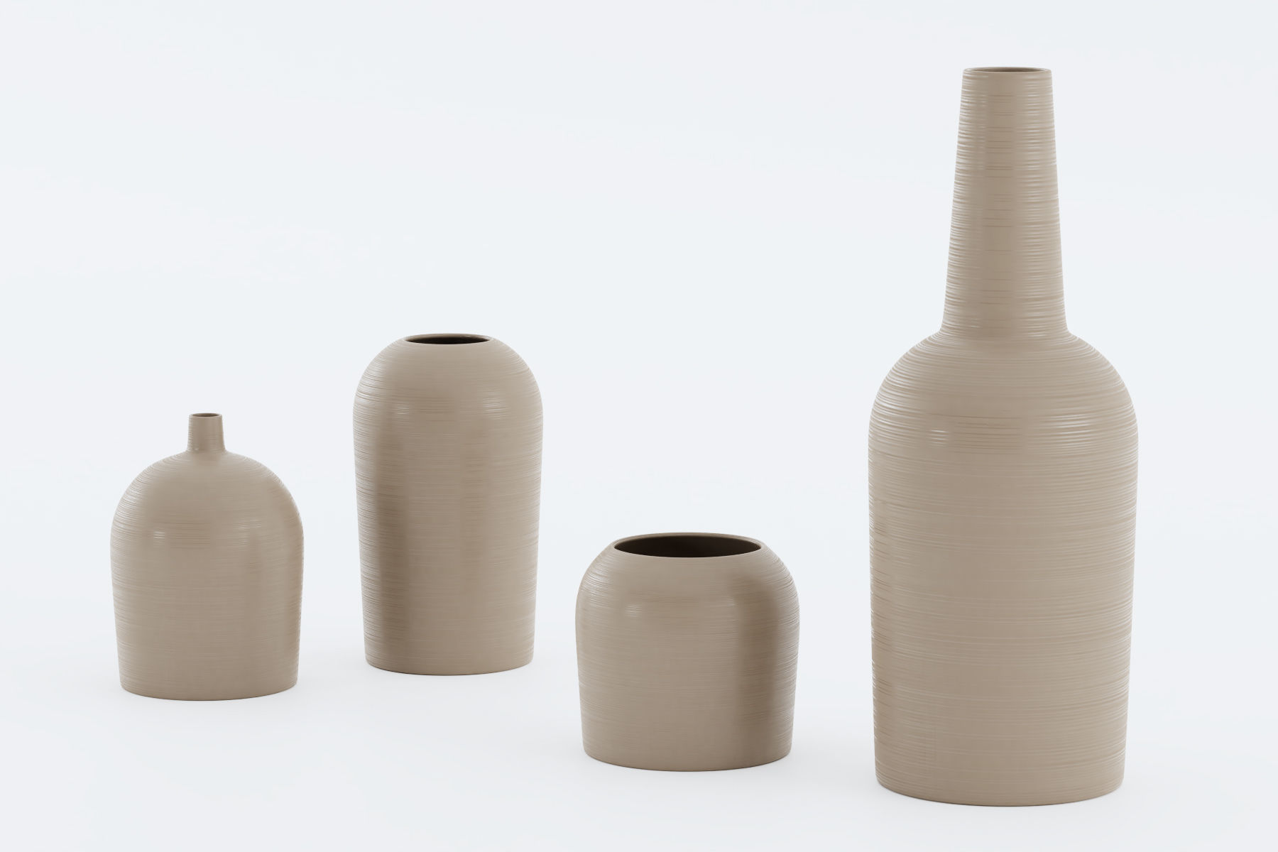 Minimalist Dining Set 3D model_6