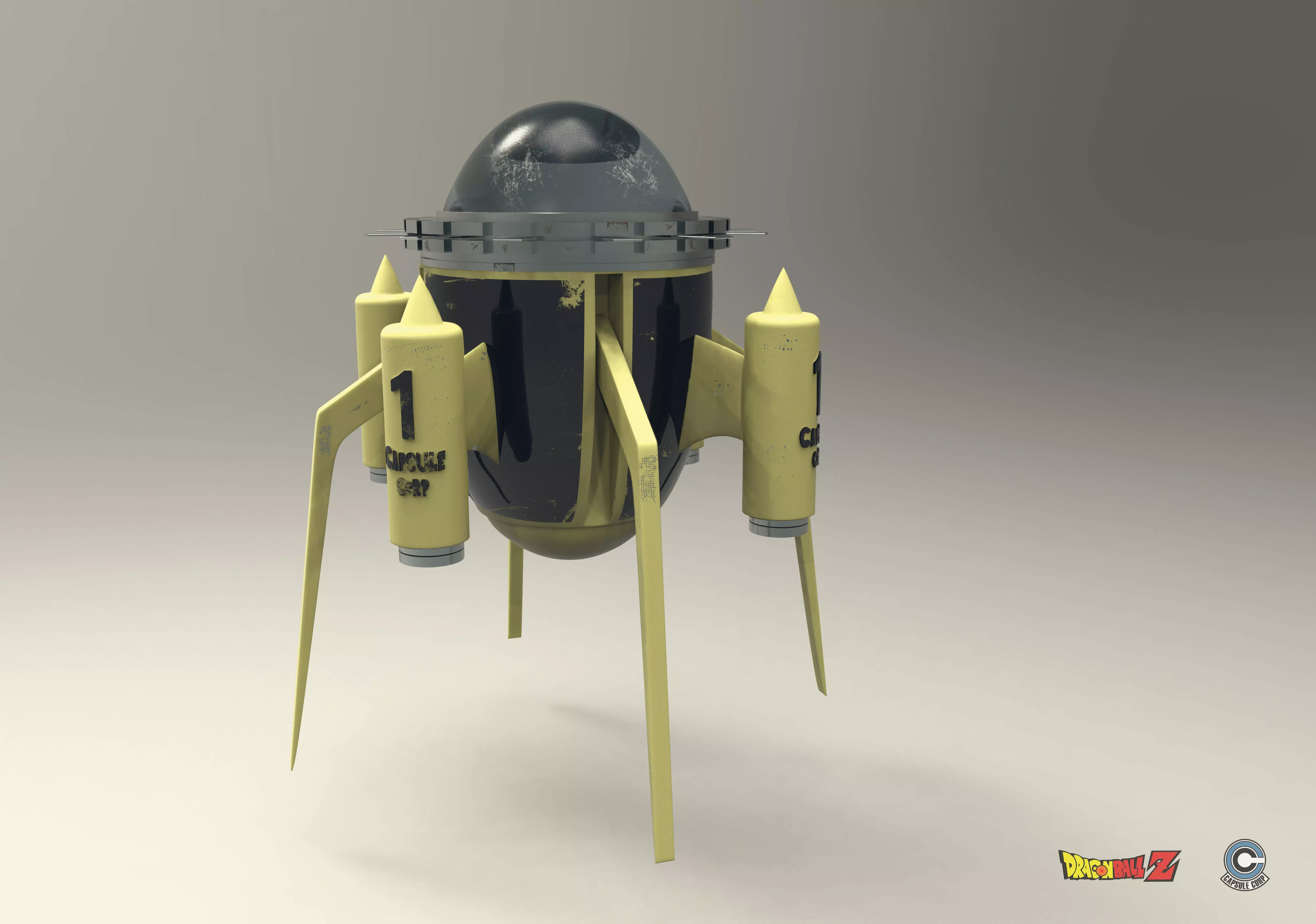 Dragon Ball Z Time Machine for 3D printing 3D print model