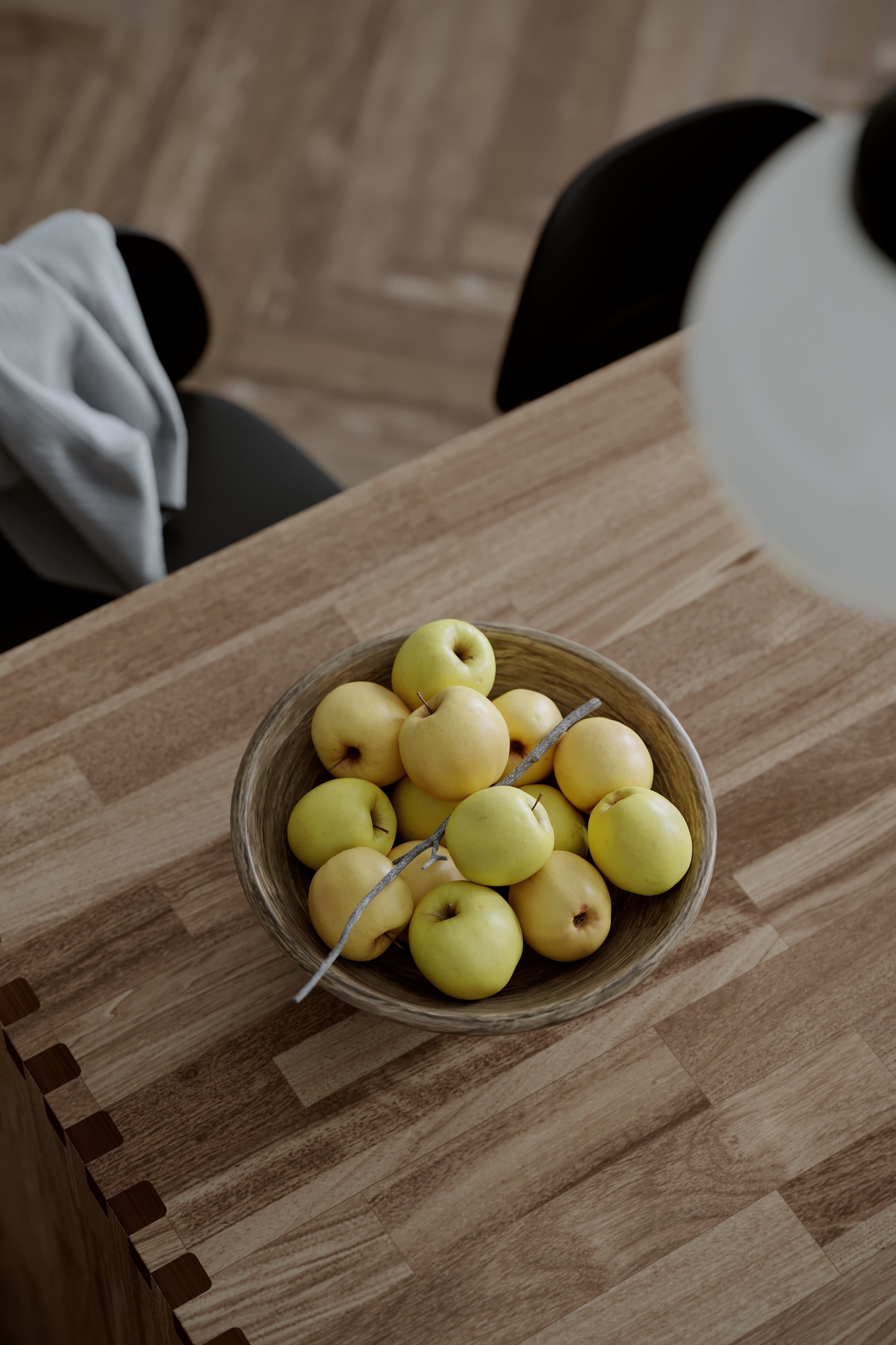 White Kitchen by Kvik 3D model_1
