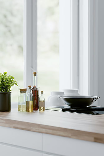White Kitchen by Kvik 3D model 4