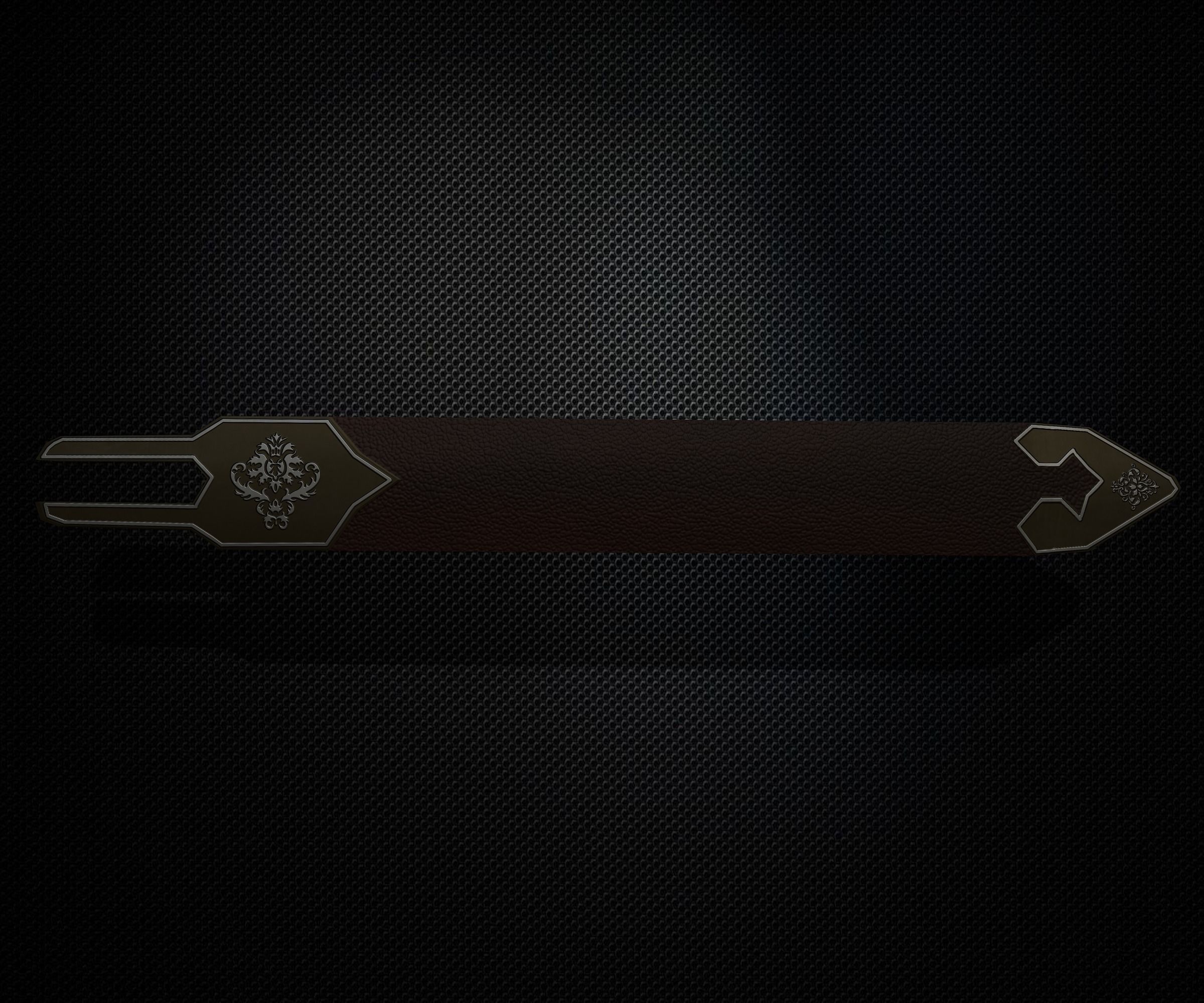 Sword and Sheath Low-poly 3D model_3