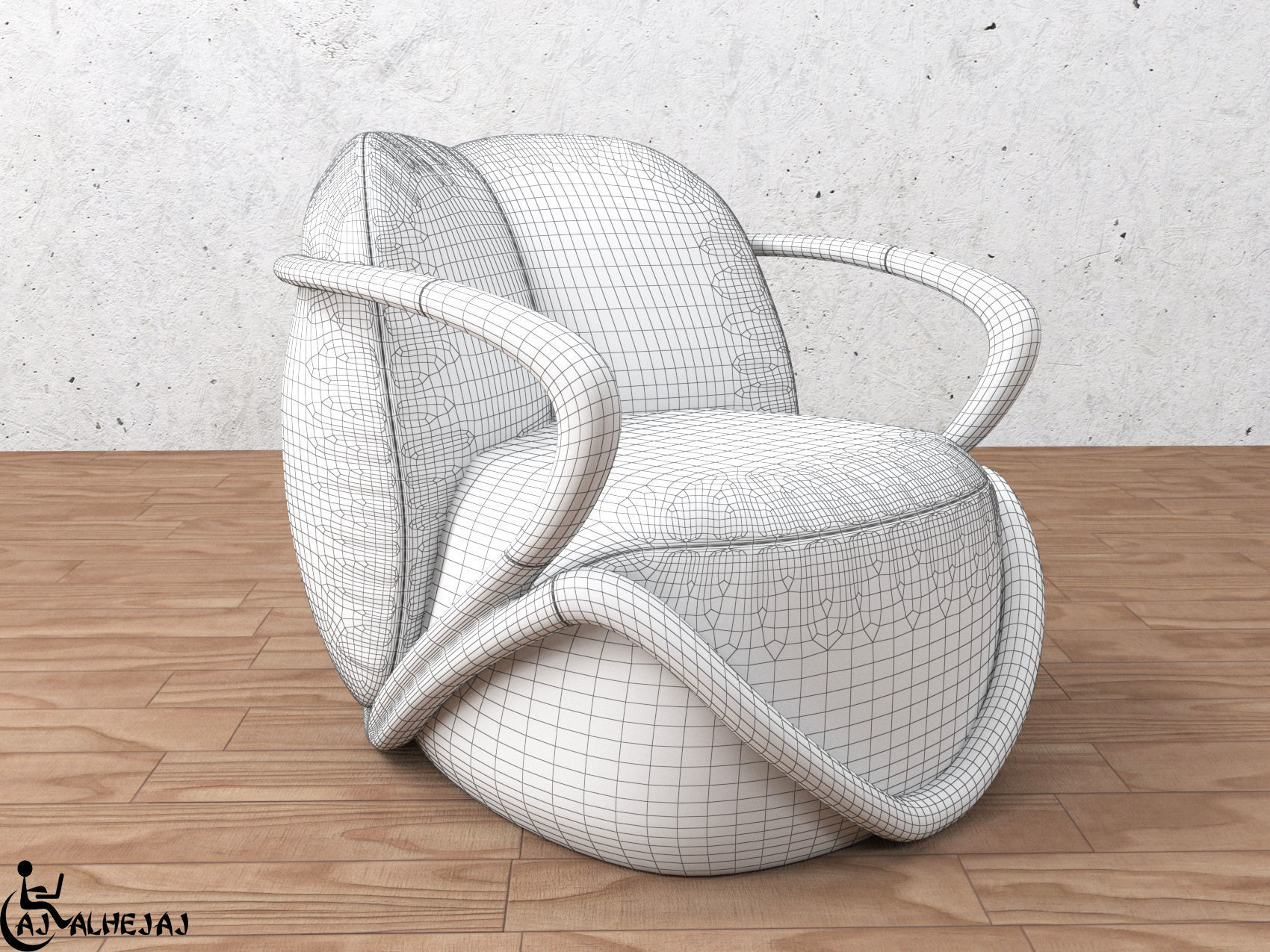 modern sofa  3D model_11