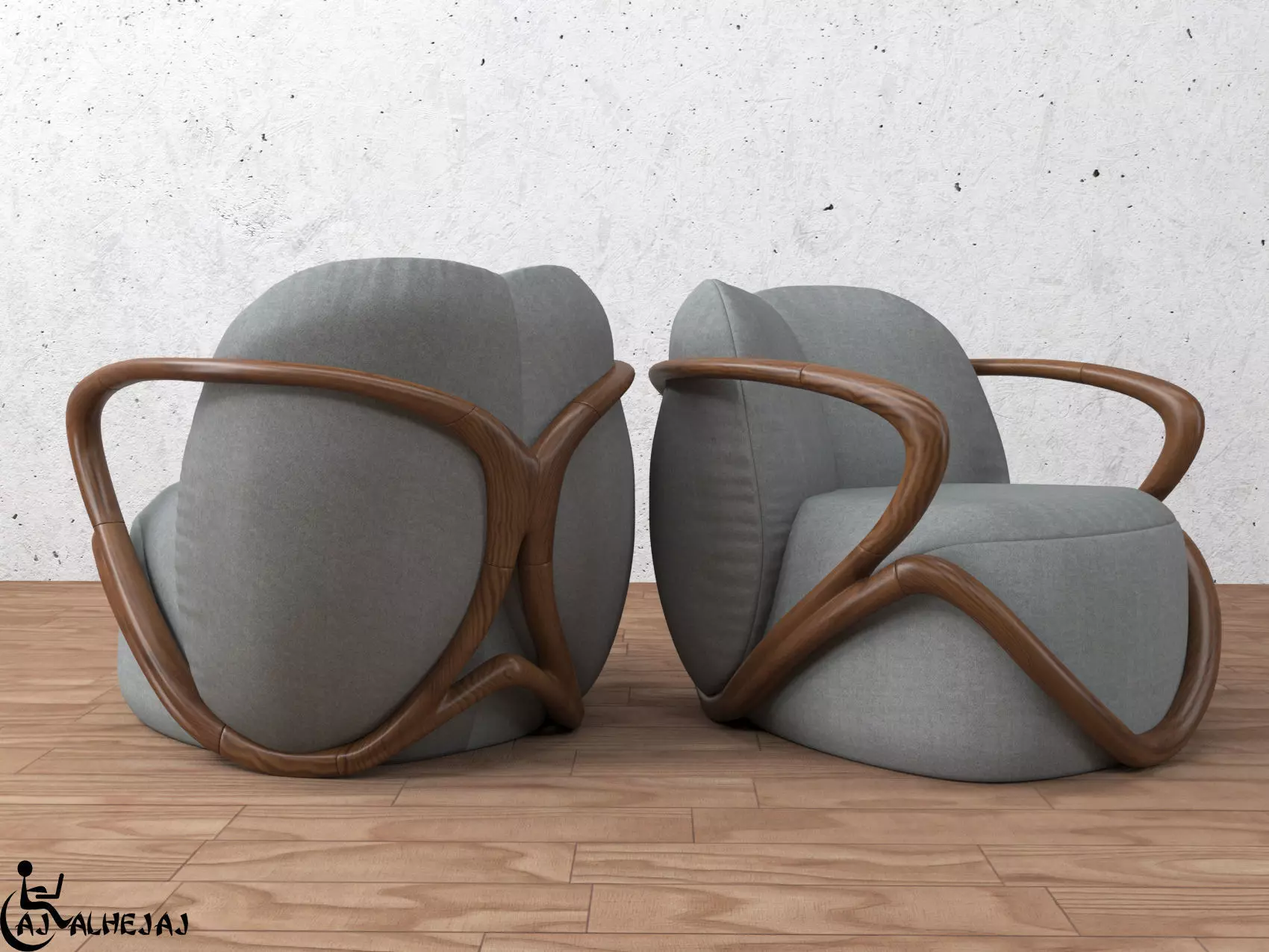 modern sofa  3D model_0