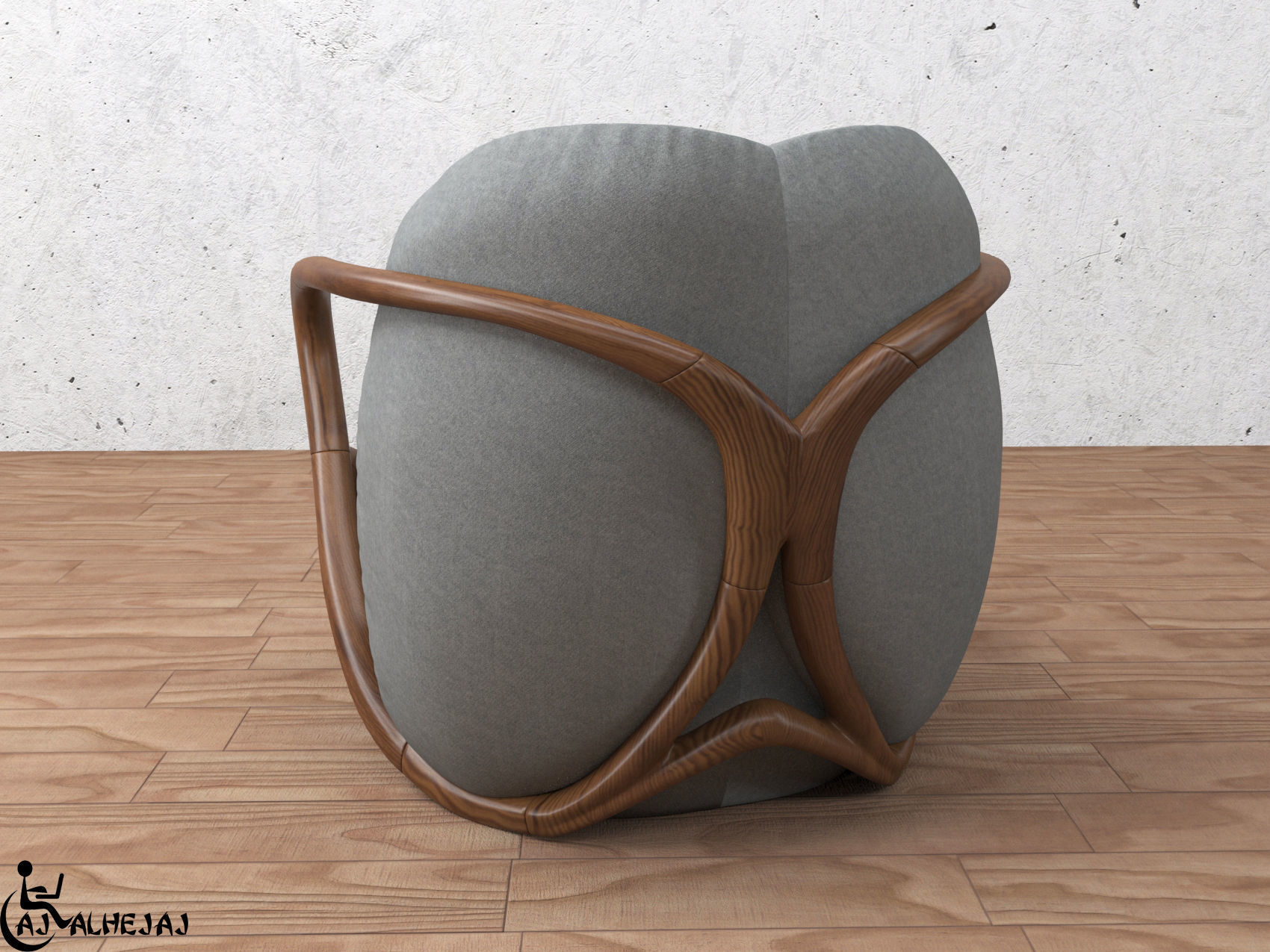 modern sofa  3D model_7