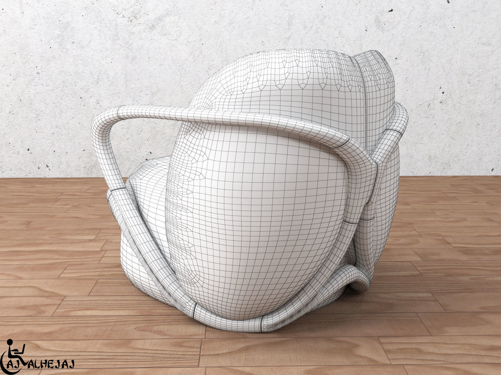 modern sofa  3D model_12