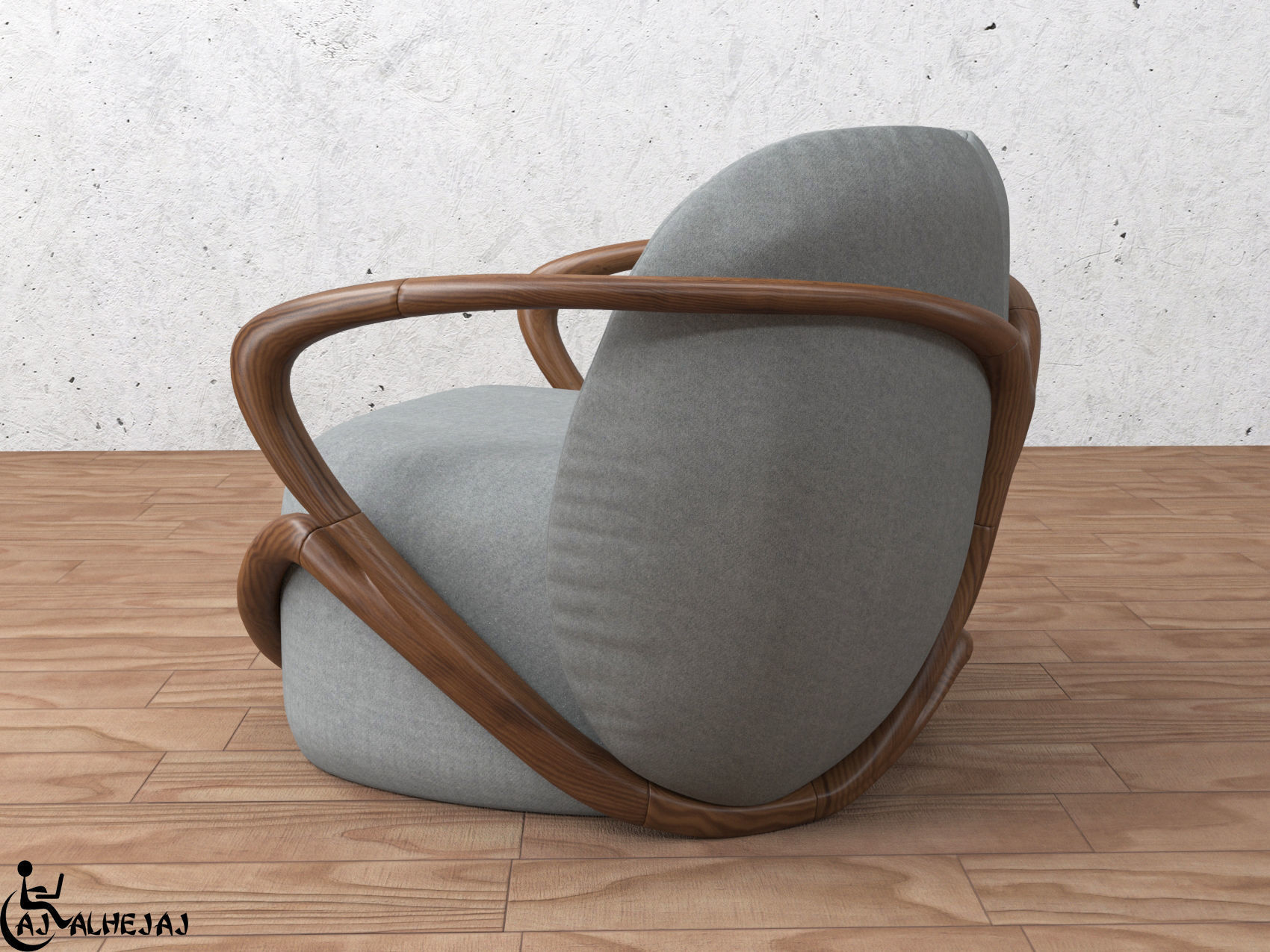 modern sofa  3D model_8