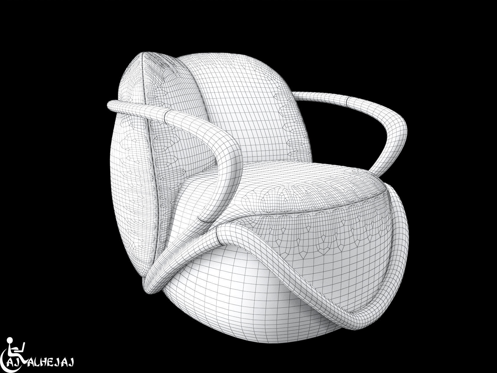 modern sofa  3D model_4